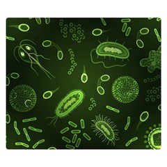 Bacteria-virus-seamless-pattern-inversion Premium Plush Fleece Blanket (small) by Salman4z