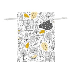 Doodle-seamless-pattern-with-autumn-elements Lightweight Drawstring Pouch (m) by Salman4z