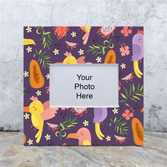 Exotic-seamless-pattern-with-parrots-fruits White Box Photo Frame 4  X 6  by Salman4z