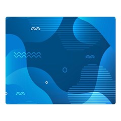 Abstract-classic-blue-background Two Sides Premium Plush Fleece Blanket (large) by Salman4z