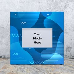 Abstract-classic-blue-background White Box Photo Frame 4  X 6  by Salman4z
