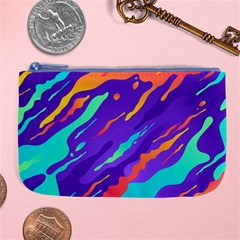 Multicolored-abstract-background Large Coin Purse by Salman4z