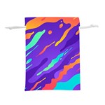 Multicolored-abstract-background Lightweight Drawstring Pouch (L) Back