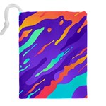 Multicolored-abstract-background Drawstring Pouch (5XL) Back