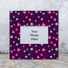 Colorful-stars-hearts-seamless-vector-pattern White Box Photo Frame 4  X 6  by Salman4z