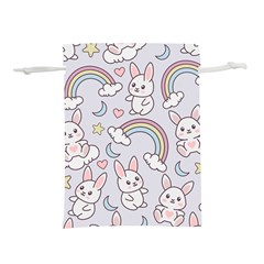 Seamless-pattern-with-cute-rabbit-character Lightweight Drawstring Pouch (s) by Salman4z