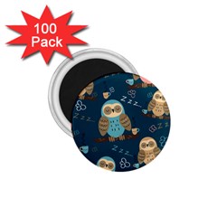 Seamless-pattern-owls-dreaming 1 75  Magnets (100 Pack)  by Salman4z