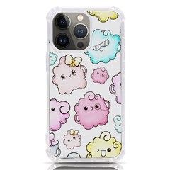 Cute-doodle-cartoon-seamless-pattern Iphone 13 Pro Tpu Uv Print Case by Salman4z