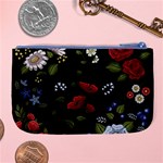 Floral-folk-fashion-ornamental-embroidery-pattern Large Coin Purse Back