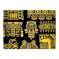 American-golden-ancient-totems Two Sides Premium Plush Fleece Blanket (mini) by Salman4z