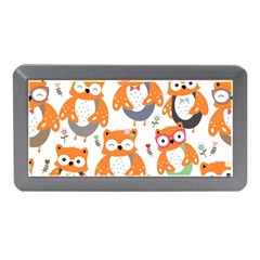 Cute-colorful-owl-cartoon-seamless-pattern Memory Card Reader (mini) by Salman4z