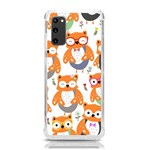 Cute-colorful-owl-cartoon-seamless-pattern Samsung Galaxy S20 6.2 Inch TPU UV Case Front