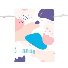 Hand-drawn-abstract-organic-shapes-background Lightweight Drawstring Pouch (xl) by Salman4z