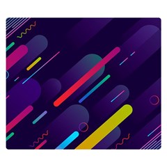 Colorful-abstract-background Two Sides Premium Plush Fleece Blanket (small) by Salman4z