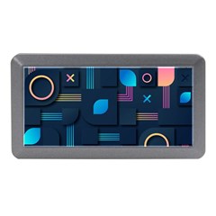 Gradient Geometric Shapes Dark Background Memory Card Reader (mini) by Salman4z