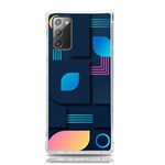 Gradient Geometric Shapes Dark Background Samsung Galaxy Note 20 TPU UV Case Front