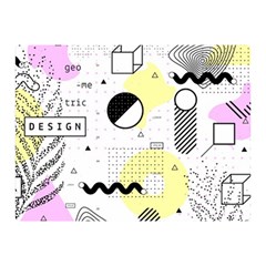 Graphic-design-geometric-background Two Sides Premium Plush Fleece Blanket (mini) by Salman4z