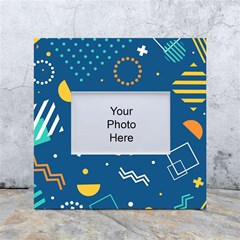Flat-design-geometric-shapes-background White Box Photo Frame 4  X 6  by Salman4z