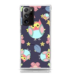 Owl-stars-pattern-background Samsung Galaxy Note 20 Ultra Tpu Uv Case by Salman4z