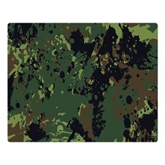 Military Background Grunge Two Sides Premium Plush Fleece Blanket (large) by pakminggu