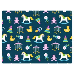 Cute Babies Toys Seamless Pattern Premium Plush Fleece Blanket (extra Small) by pakminggu