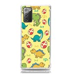 Seamless Pattern With Cute Dinosaurs Character Samsung Galaxy Note 20 TPU UV Case Front