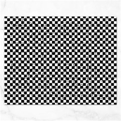 Black And White Checkerboard Background Board Checker Rectangular Jigsaw Puzzl by pakminggu