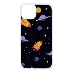 Cosmos Rockets Spaceships Ufos Iphone 13 Tpu Uv Print Case by pakminggu