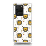 Lion Heads Pattern Design Doodle Samsung Galaxy S20 Ultra 6.9 Inch TPU UV Case Front