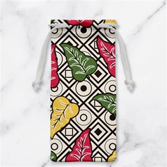 Leaves Foliage Batik Seamless Jewelry Bag by pakminggu