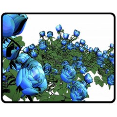 Flowers Roses Rose Nature Bouquet Two Sides Fleece Blanket (medium) by pakminggu