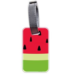 Watermelon Fruit Food Healthy Vitamins Nutrition Luggage Tag (two Sides) by pakminggu