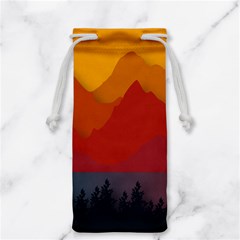 Mountain Forest Nature Scenery Art Mountains Jewelry Bag by pakminggu