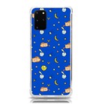 Cat Animals Sleep Stars Seamless Background Samsung Galaxy S20Plus 6.7 Inch TPU UV Case Front