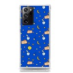 Cat Animals Sleep Stars Seamless Background Samsung Galaxy Note 20 Ultra TPU UV Case Front