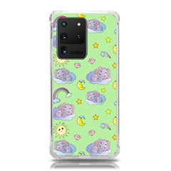 Elephant Sleeping Elephants Background Samsung Galaxy S20 Ultra 6 9 Inch Tpu Uv Case by pakminggu