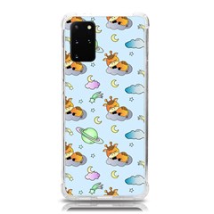 Pattern Giraffe Animal Seamless Scrapbooking Blue Samsung Galaxy S20plus 6 7 Inch Tpu Uv Case by pakminggu