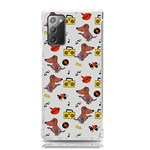 Background Pattern Texture Design Dog Music Samsung Galaxy Note 20 TPU UV Case Front