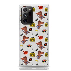 Background Pattern Texture Design Dog Music Samsung Galaxy Note 20 Ultra Tpu Uv Case by pakminggu