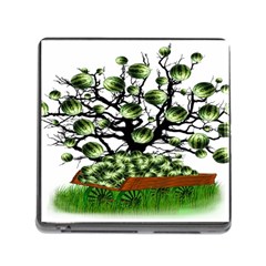 Watermelon Tree Abstraction On Watermelon Abundance Memory Card Reader (square 5 Slot) by pakminggu