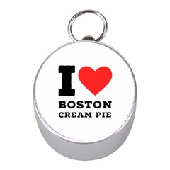 I Love Boston Cream Pie Mini Silver Compasses by ilovewhateva