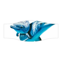 Two Dolphins Art Atlantic Dolphin Painting Animal Marine Mammal Stretchable Headband by pakminggu