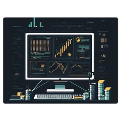 Remote Work Work From Home Online Work Two Sides Premium Plush Fleece Blanket (extra Small) by pakminggu
