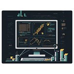 Remote Work Work From Home Online Work Two Sides Premium Plush Fleece Blanket (Extra Small) 40 x30  Blanket Back