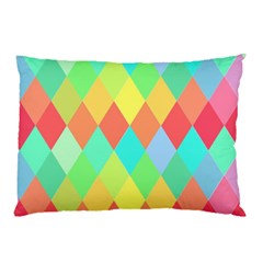 Low Poly Triangles Pillow Case (two Sides) by danenraven