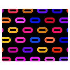 Pattern Background Structure Black Two Sides Premium Plush Fleece Blanket (medium) by danenraven
