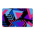Memphis Pattern Geometric Abstract Magnet (Rectangular) Front
