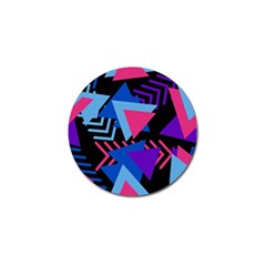 Memphis Pattern Geometric Abstract Golf Ball Marker (4 Pack) by danenraven