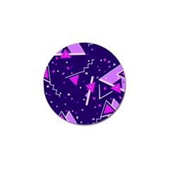 Purple Blue Geometric Pattern Golf Ball Marker (10 Pack) by danenraven