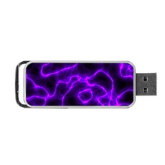 Purple Pattern Background Structure Portable Usb Flash (one Side) by danenraven